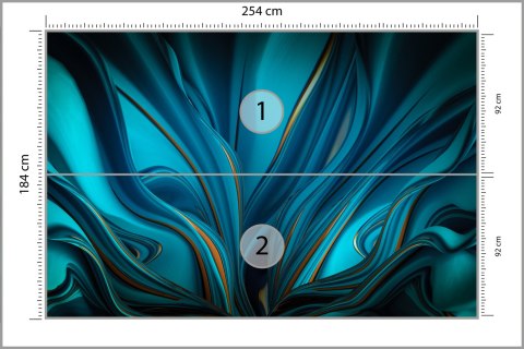 Fototapeta Bright Background With A Volumetric Pattern And Print. 3D , 3D Rendering. Flizelina 254x184 FT-448550-V4