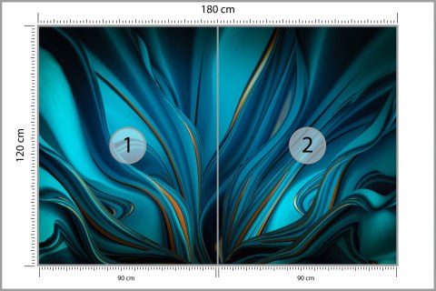 Fototapeta Bright Background With A Volumetric Pattern And Print. 3D , 3D Rendering. Flizelina Zmywalna 180x120 FT-448550-VEML18