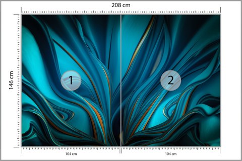 Fototapeta Bright Background With A Volumetric Pattern And Print. 3D , 3D Rendering. Flizelina Zmywalna 208x146 FT-448550-VEMLXL