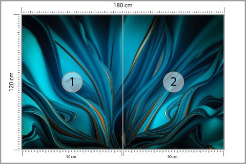 Fototapeta Bright Background With A Volumetric Pattern And Print. 3D , 3D Rendering. Vinyl Strukturalny 180x120 FT-448550-VS180-