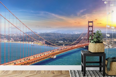 Fototapeta Golden Gate Bridge In San Francisco Vinyl Gładki 180x120 FT-448558-VG180-120