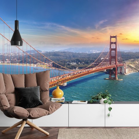 Fototapeta Golden Gate Bridge In San Francisco Vinyl Strukturalny 180x120 FT-448558-VS180-120