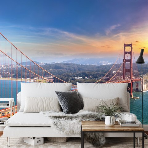 Fototapeta Golden Gate Bridge In San Francisco Vinyl Strukturalny 208x146 FT-448558-VSXL