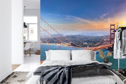 Fototapeta Golden Gate Bridge In San Francisco Vinyl Strukturalny 208x146 FT-448558-VSXL