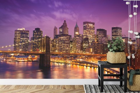 Fototapeta New York Manhattan Pont De Brooklyn Flizelina 208x146 FT-448557-VEXL