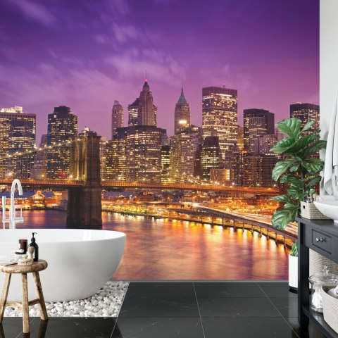 Fototapeta New York Manhattan Pont De Brooklyn Vinyl Gładki 152.5x104 FT-448557-VGL