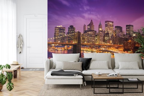 Fototapeta New York Manhattan Pont De Brooklyn Vinyl Gładki 152.5x104 FT-448557-VGL