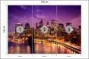 Fototapeta New York Manhattan Pont De Brooklyn Vinyl Strukturalny 208x146 FT-448557-VSXL