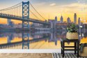 Fototapeta Philadelphia Sunset Skyline Refection Flizelina 254x184 FT-448556-V4