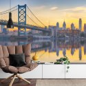 Fototapeta Philadelphia Sunset Skyline Refection Flizelina Zmywalna 180x120 FT-448556-VEML180-120