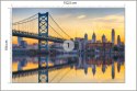 Fototapeta Philadelphia Sunset Skyline Refection Vinyl Gładki 152.5x104 FT-448556-VGL