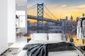 Fototapeta Philadelphia Sunset Skyline Refection Vinyl Strukturalny 208x146 FT-448556-VSXL