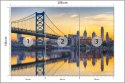 Fototapeta Philadelphia Sunset Skyline Refection Vinyl Strukturalny 208x146 FT-448556-VSXL