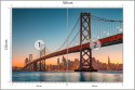 Fototapeta San Francisco Skyline With Oakland Bay Bridge At Sunset, California, Usa Vinyl Strukturalny 180x120 FT-152-VS180-120
