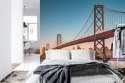 Fototapeta San Francisco Skyline With Oakland Bay Bridge At Sunset, California, Usa Vinyl Strukturalny 208x146 FT-152-VSXL