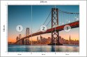 Fototapeta San Francisco Skyline With Oakland Bay Bridge At Sunset, California, Usa Vinyl Strukturalny 208x146 FT-152-VSXL