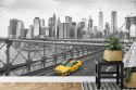 Fototapeta Taxi Crossing Brooklyn Bridge Flizelina 208x146 FT-448559-VEXL