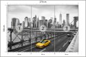 Fototapeta Taxi Crossing Brooklyn Bridge Flizelina 270x180 FT-448559-VE270-180