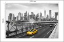 Fototapeta Taxi Crossing Brooklyn Bridge Vinyl Gładki 152.5x104 FT-448559-VGL