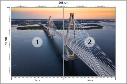 Fototapeta Charleston Bridge Flizelina 208x146 FT-448560-VEXL