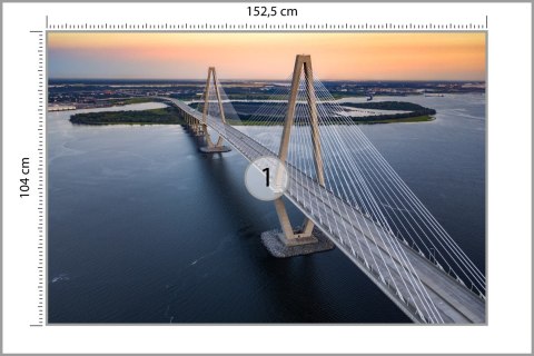 Fototapeta Charleston Bridge Vinyl Gładki 152.5x104 FT-448560-VGL