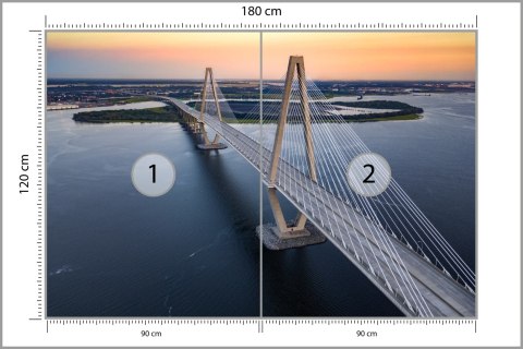 Fototapeta Charleston Bridge Vinyl Gładki 180x120 FT-448560-VG180-120
