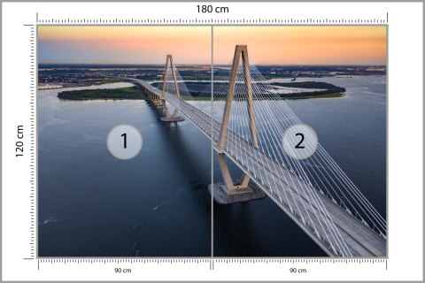 Fototapeta Charleston Bridge Vinyl Strukturalny 180x120 FT-448560-VS180-120