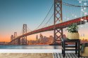 Fototapeta San Francisco Skyline With Oakland Bay Bridge At Sunset, California, Usa Flizelina Zmywalna 180x120 FT-152-VEML180-12