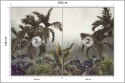 Fototapeta Tropical Trees And Leaves For Digital Printing Wallpaper, Custom Design Wallpaper - 3D Flizelina 208x146 FT-448568-VE