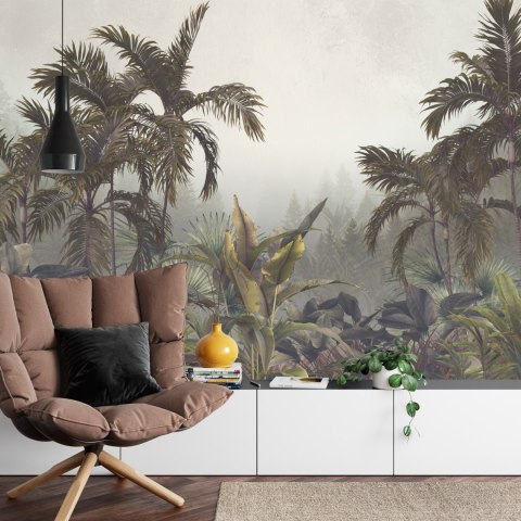 Fototapeta Tropical Trees And Leaves For Digital Printing Wallpaper, Custom Design Wallpaper - 3D Flizelina 254x184 FT-448568-V4