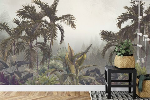Fototapeta Tropical Trees And Leaves For Digital Printing Wallpaper, Custom Design Wallpaper - 3D Flizelina Zmywalna 180x120 FT-