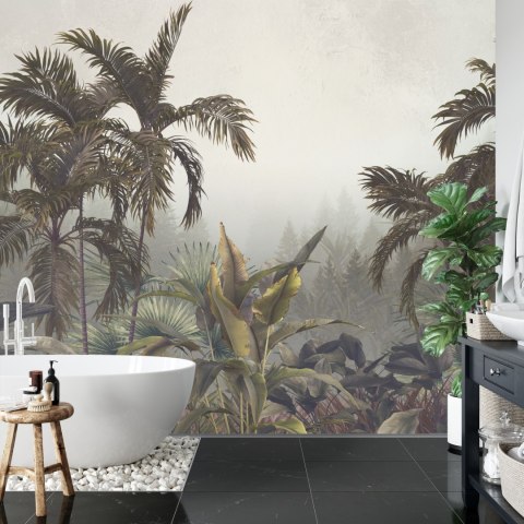 Fototapeta Tropical Trees And Leaves For Digital Printing Wallpaper, Custom Design Wallpaper - 3D Tapeta Samoprzylepna 180x120 F