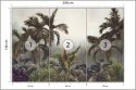 Fototapeta Tropical Trees And Leaves For Digital Printing Wallpaper, Custom Design Wallpaper - 3D Vinyl Strukturalny 208x146 FT-