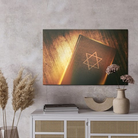 Obraz Na Płótnie Księga Talmudu Canvas Naturalny 100x70 LB-2475-NC100-70