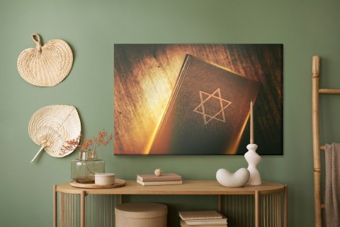 Obraz Na Płótnie Księga Talmudu Canvas Naturalny 100x70 LB-2475-NC100-70