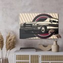 Obraz Na Płótnie Klasyczny Muscle Car W Stylu Retro Canvas Naturalny 100x70 LB-2908-NC100-70