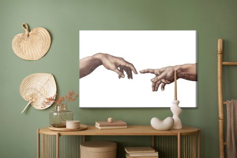 Obraz Na Płótnie Minimalistyczna Kreacja Adama Canvas Naturalny 100x70 LB-2637-NC100-70