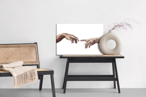 Obraz Na Płótnie Minimalistyczna Kreacja Adama Canvas Naturalny 100x70 LB-2637-NC100-70