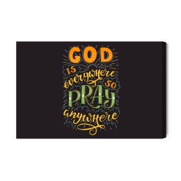 Obraz Na Płótnie Bóg Jest Wszędzie Canvas Naturalny 100x70 LB-2548-NC100-70