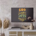 Obraz Na Płótnie Bóg Jest Wszędzie Canvas Naturalny 100x70 LB-2548-NC100-70