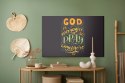Obraz Na Płótnie Bóg Jest Wszędzie Canvas Naturalny 100x70 LB-2548-NC100-70