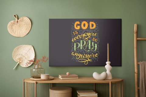 Obraz Na Płótnie Bóg Jest Wszędzie Canvas Naturalny 100x70 LB-2548-NC100-70