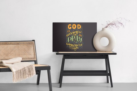 Obraz Na Płótnie Bóg Jest Wszędzie Canvas Naturalny 100x70 LB-2548-NC100-70