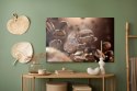 Obraz Na Płótnie Gorące Ziarna Kawy Canvas Naturalny 100x70 LB-2663-NC100-70