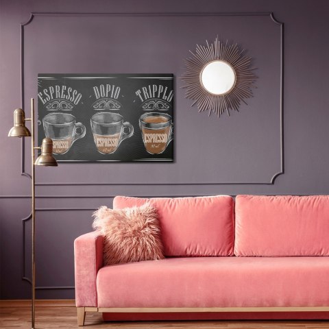 Obraz Na Płótnie Kawa Espresso W Stylu Vintage Canvas Naturalny 100x70 LB-2654-NC100-70