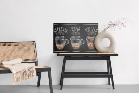 Obraz Na Płótnie Kawa Espresso W Stylu Vintage Canvas Naturalny 100x70 LB-2654-NC100-70