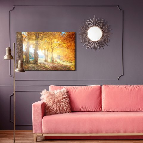 Obraz Na Płótnie Ciepły Jesienny Krajobraz Canvas Naturalny 100x70 LB-232-NC100-70