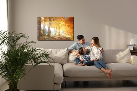 Obraz Na Płótnie Ciepły Jesienny Krajobraz Canvas Naturalny 100x70 LB-232-NC100-70