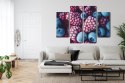Obraz Wieloczęściowy Mrożone Jagody I Maliny Canvas Naturalny 80x60 LBS-3915-NC80-60_2X20-60_2X20-40