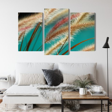 Obraz Wieloczęściowy Rośliny W Skali Makro Canvas 120x80 LBS-3689-C120-80_1X40-80_2X40-60